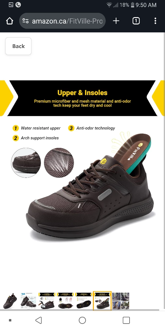 NEW !  Safety Work Shoes 'steele toed' image indicator(5)