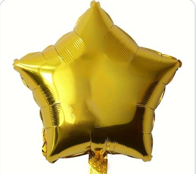 Foil star balloon Gold