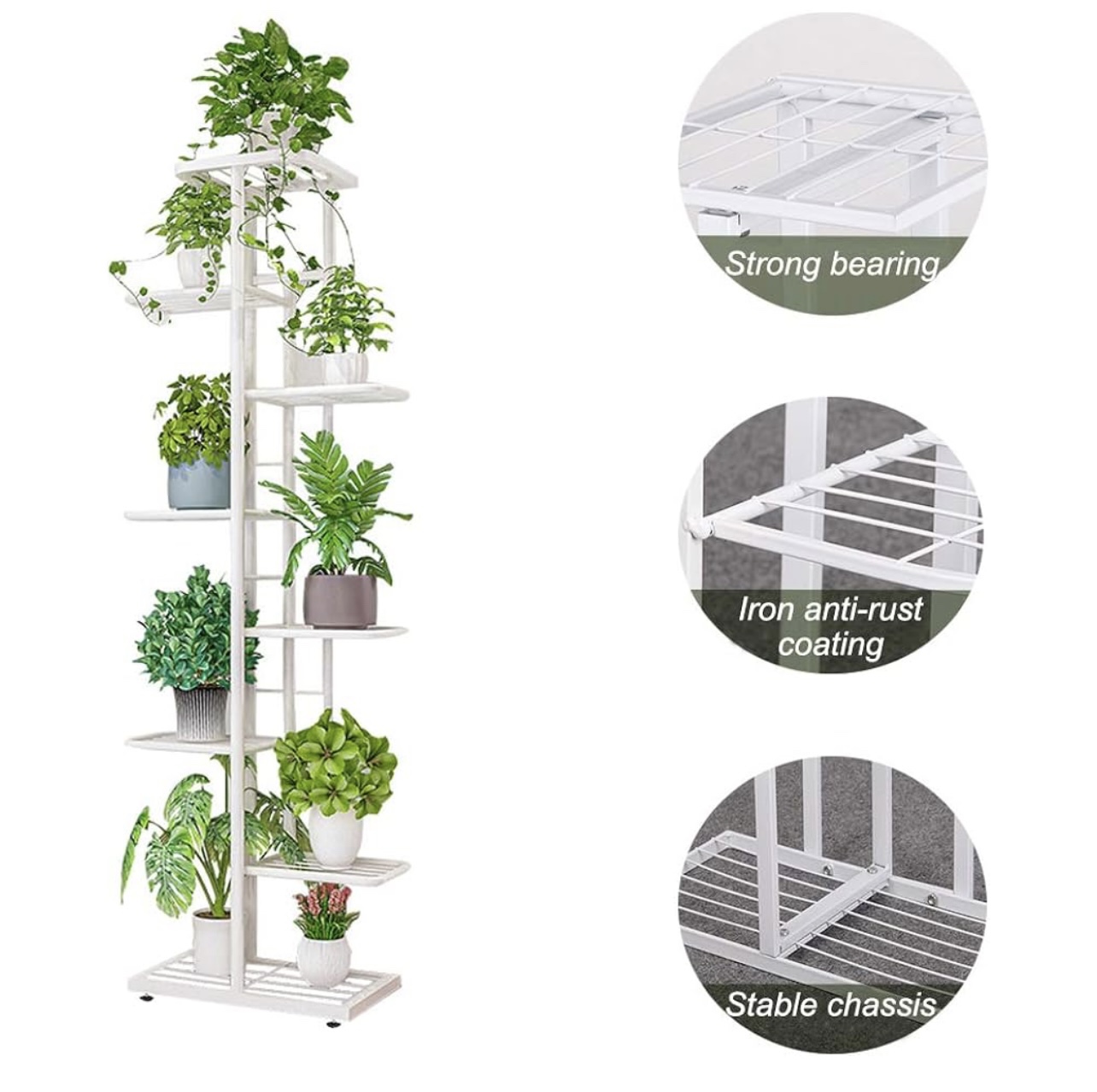 Minimalist 8 Tier Metal Plant Stand (2 available) - photo 3