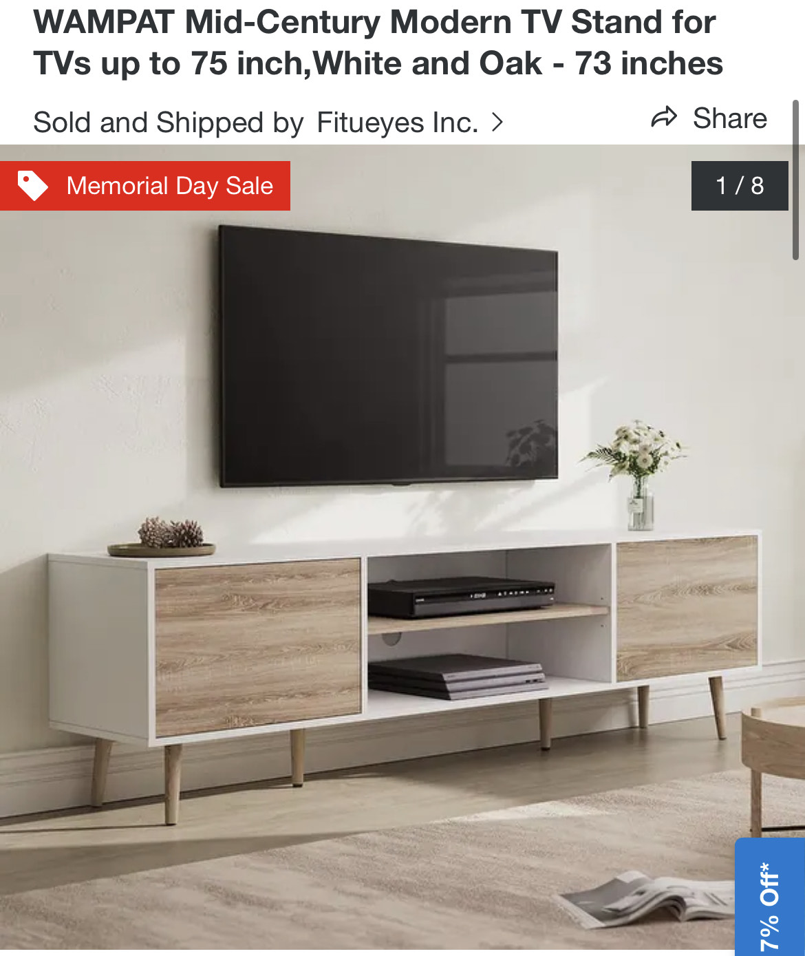 SAMSUNG 70'' class DU7200 LED 4K + TV stand - photo 2