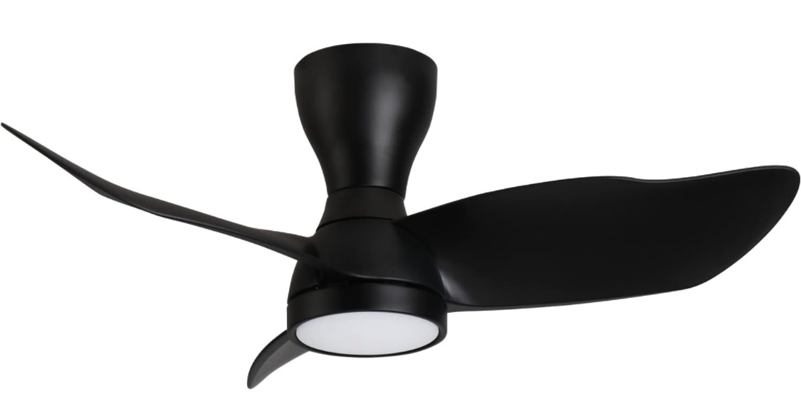 Modern 36”, 3 Blade, 6 Speed Ceiling Fan with Light and Remote