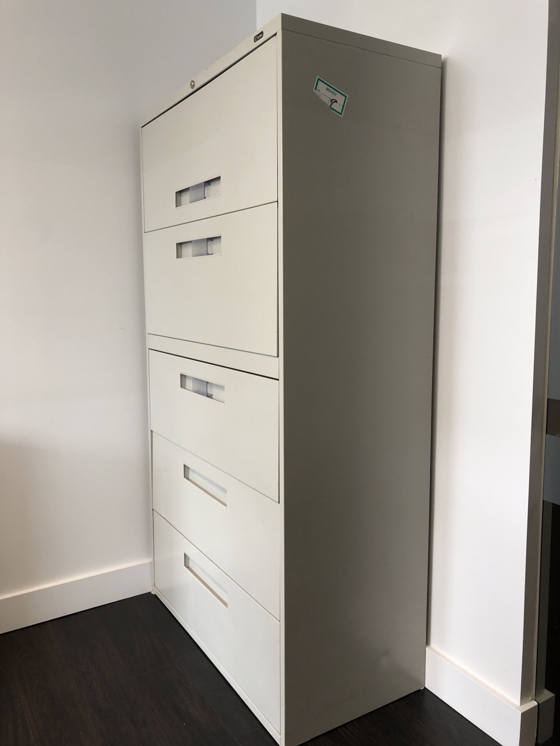 2 x 4-drawer filing cabinets with additional storage