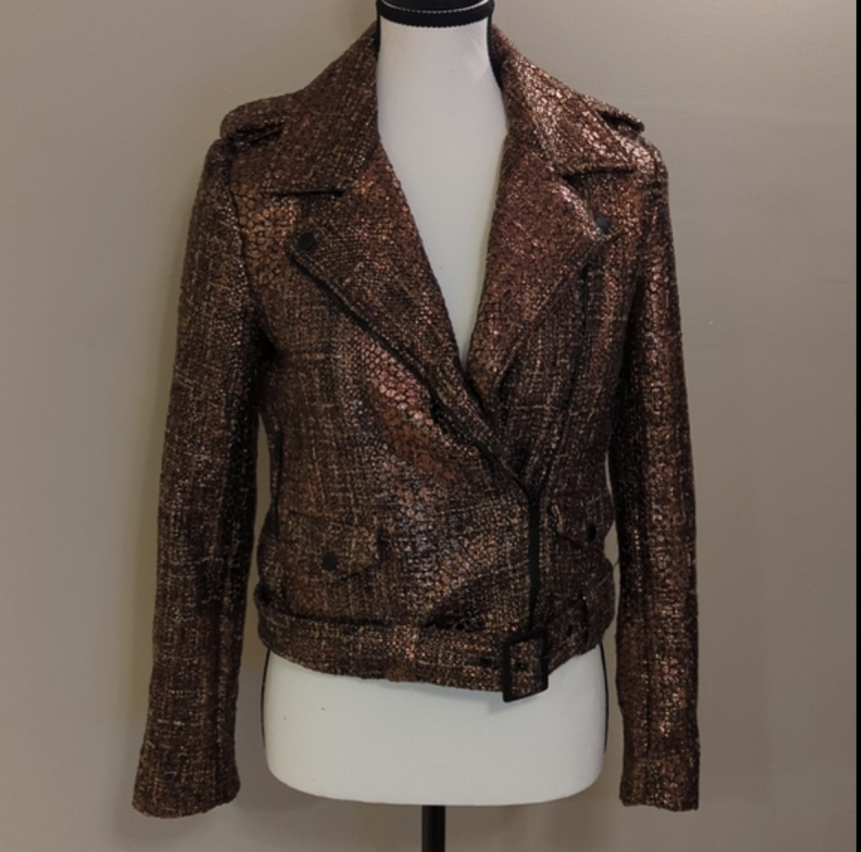 Alice and Olivia Bronze Tweed Blazer image indicator(2)
