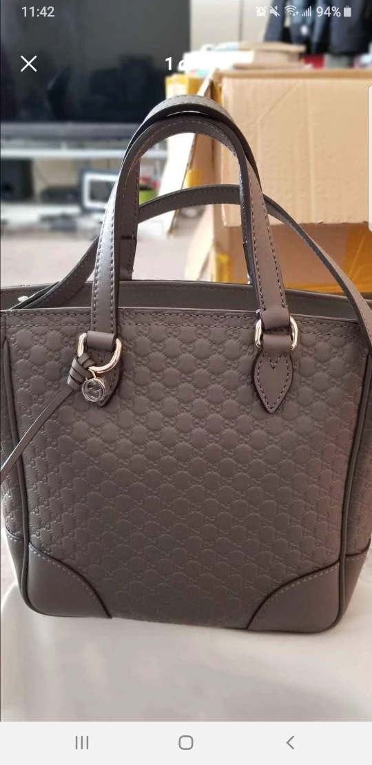 Gucci Microguccissima small leather tote thumbnail