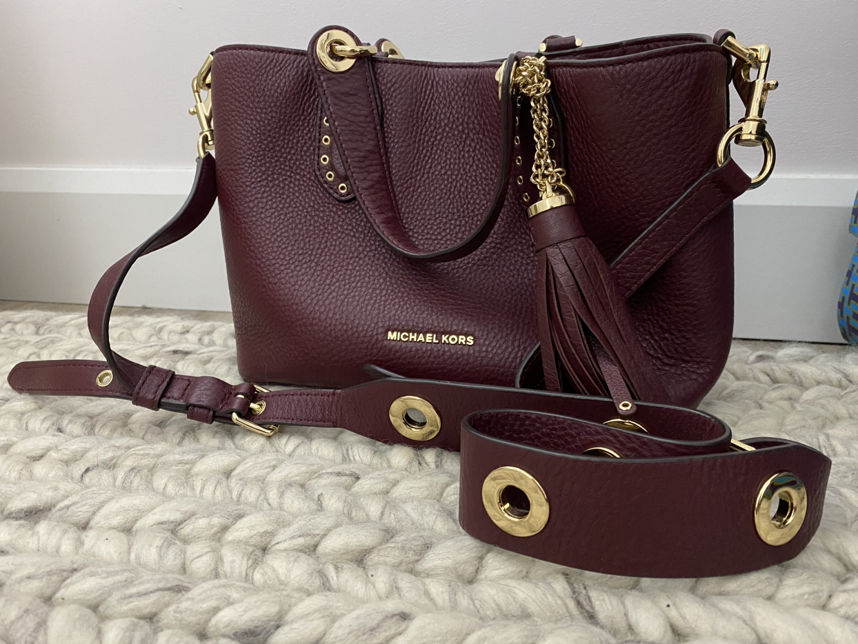 Michael Kors Purse Burgundy thumbnail