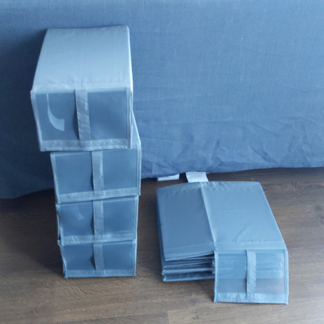 8 - IKEA Skubb Shoe Boxes Grey thumbnail