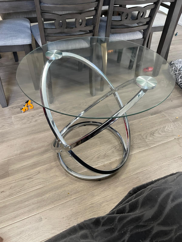 glass coffe table set