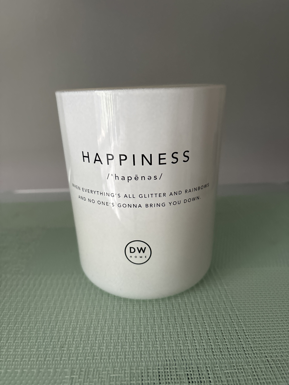 Happiness candle
