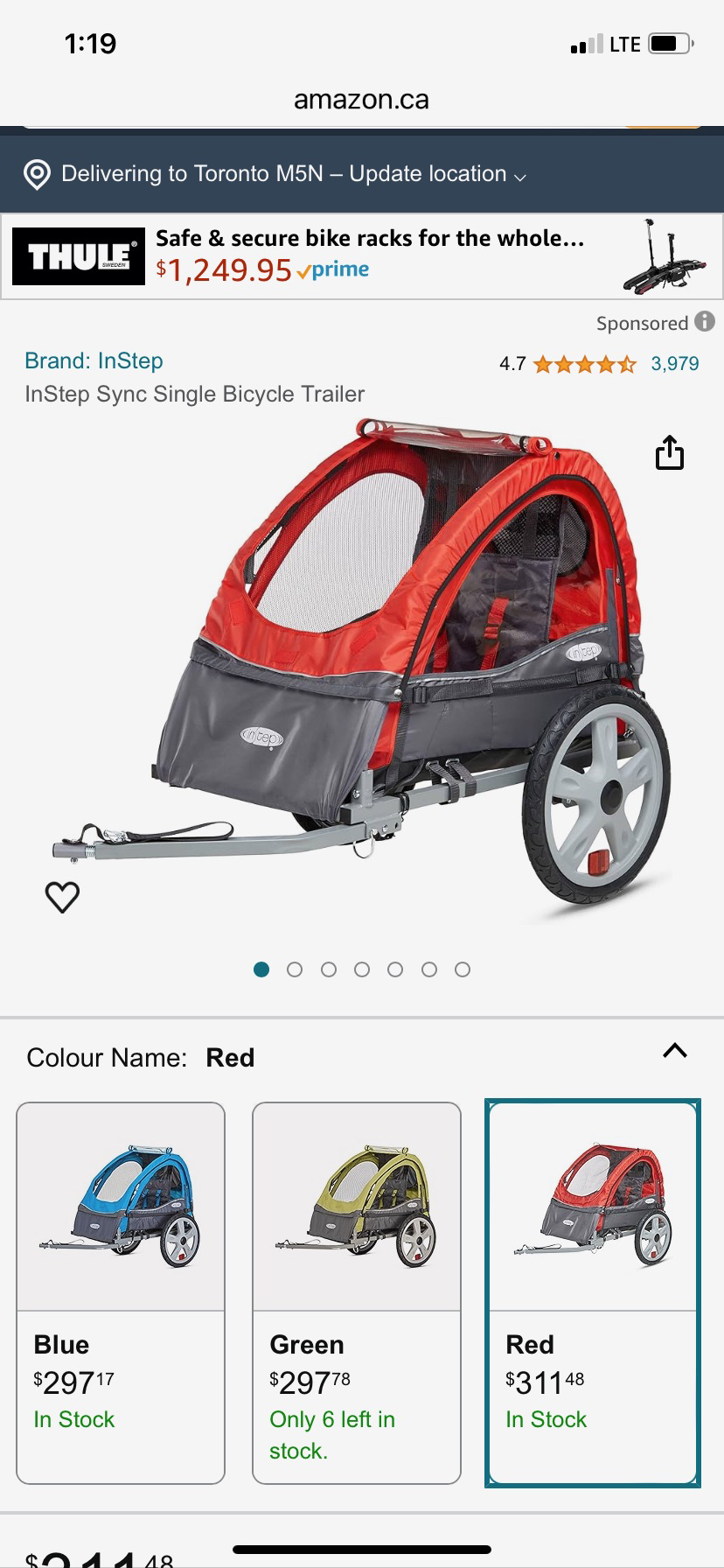 🧡 Kids bike trailer  …$180 with delivery image indicator(5)