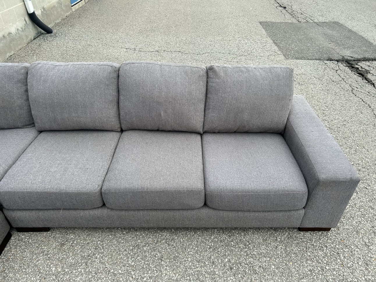 FREE DELIVERY• GREY MODERN LARGE SECTIONAL COUCH / SOFA - photo 4