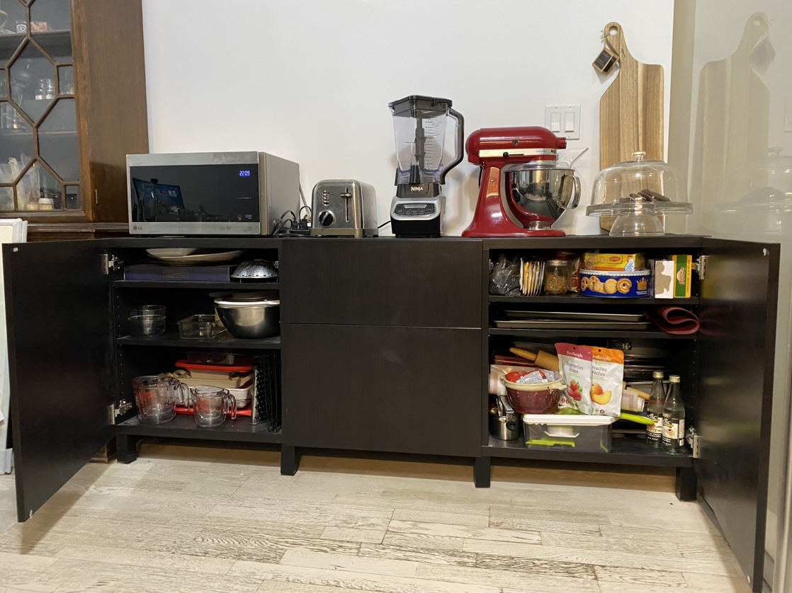 IKEA “Besta” Black kitchen cabinet / sideboard / buffet - photo 2