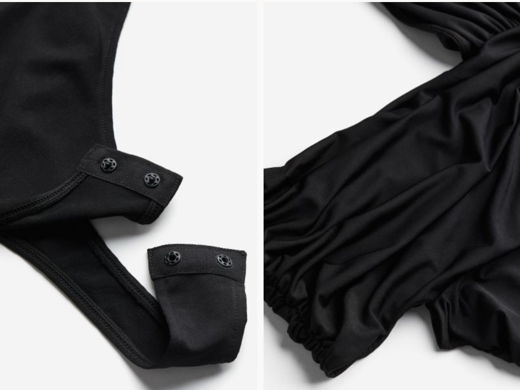 H&M Asymmetrical off-the-shoulder bodysuit (Small) image indicator(3)