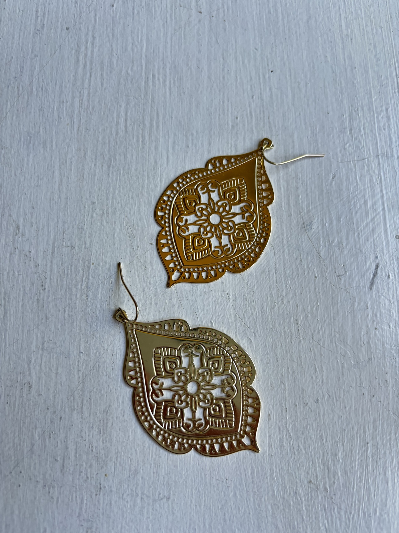 Gold Dangling Earrings