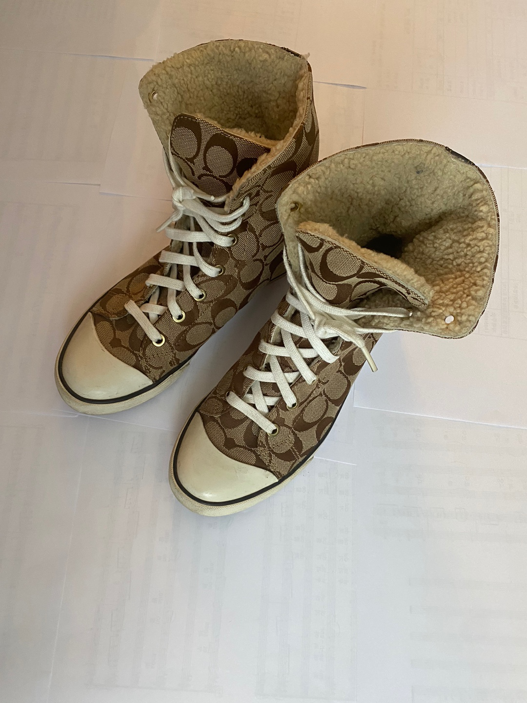 Coach high top sneaker boots image indicator(2)