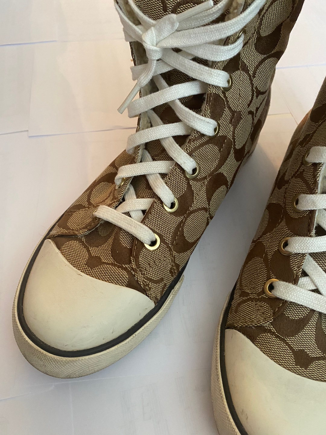 Coach high top sneaker boots image indicator(4)