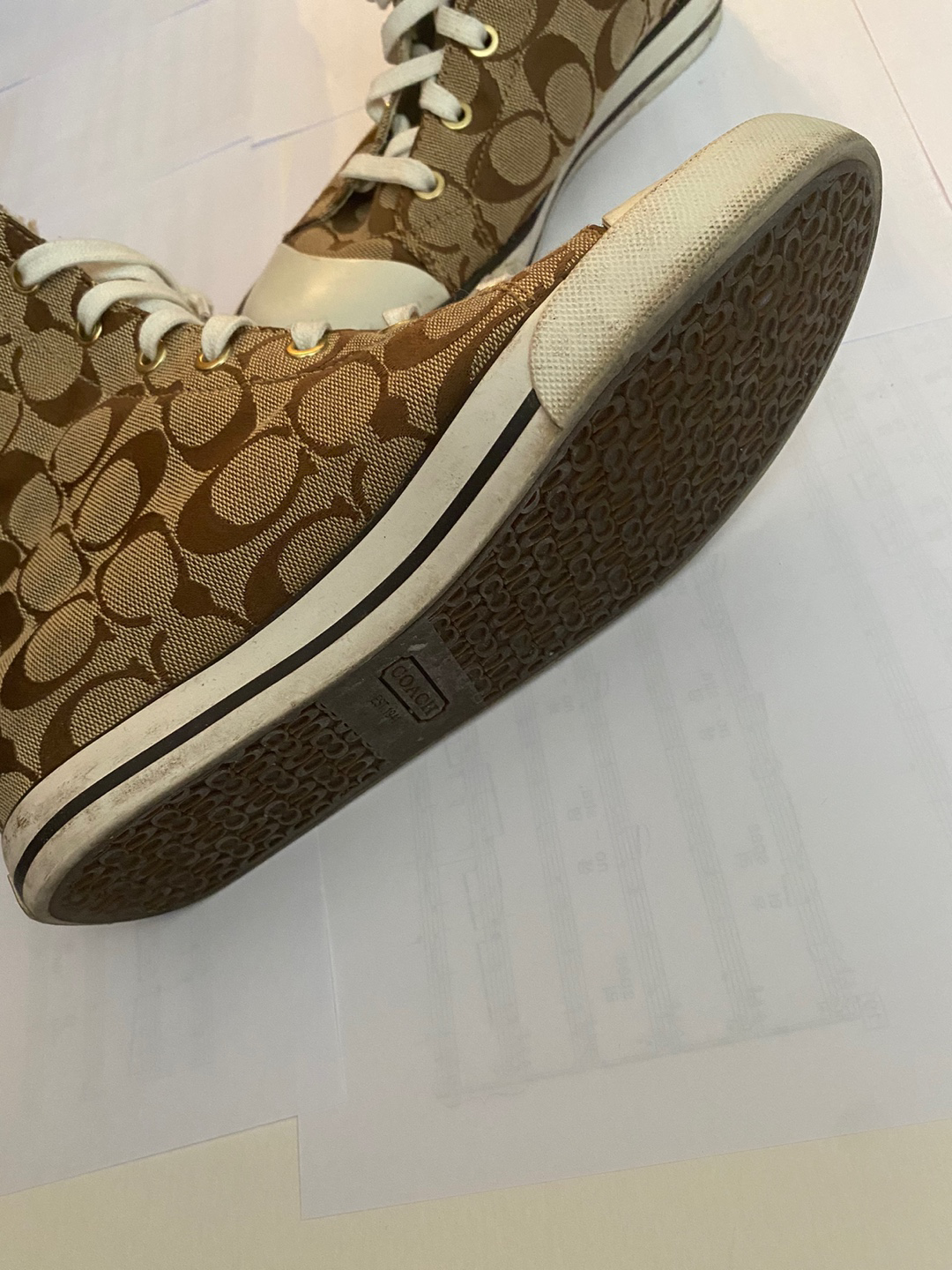 Coach high top sneaker boots image indicator(5)