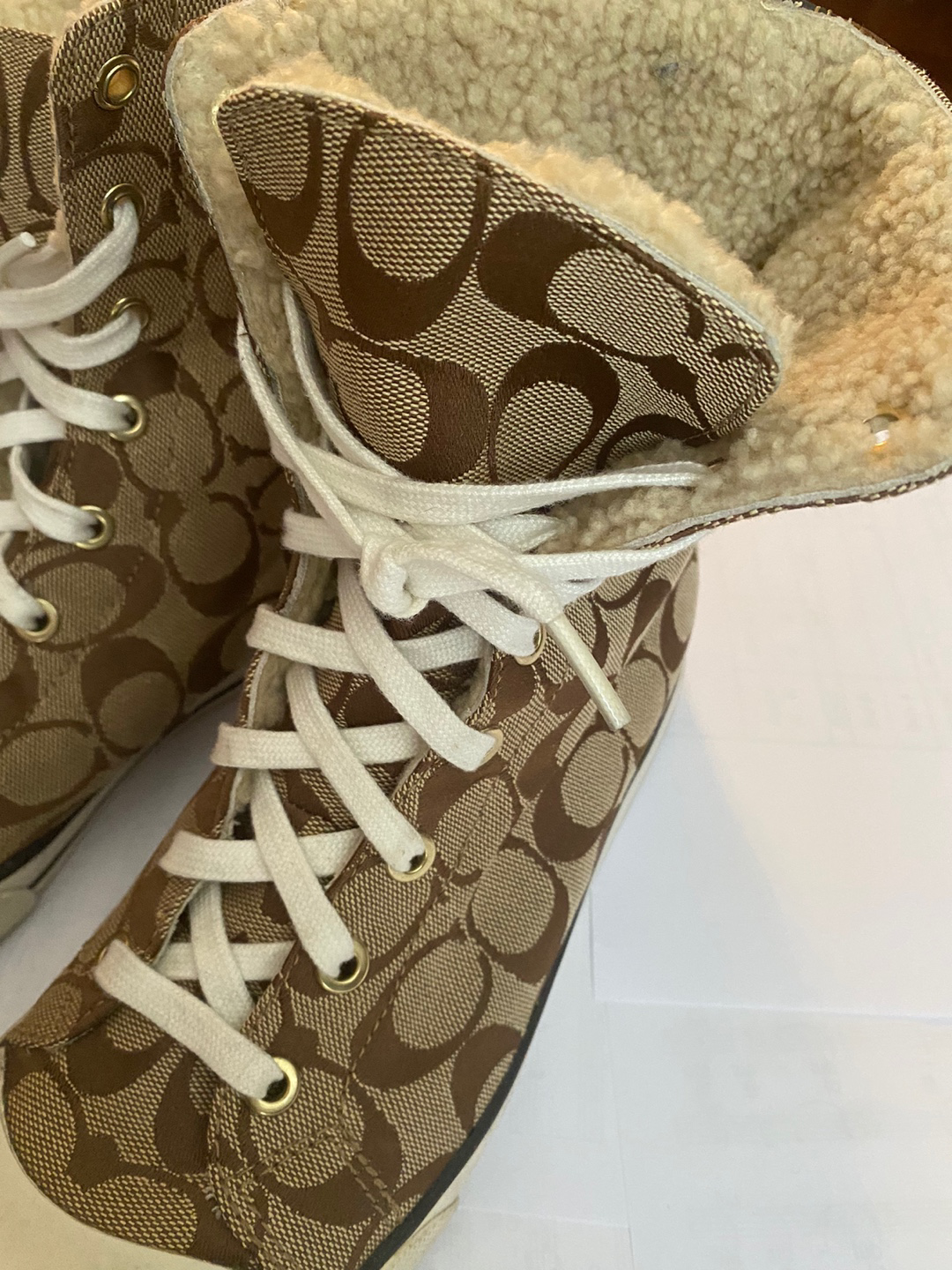 Coach high top sneaker boots image indicator(6)