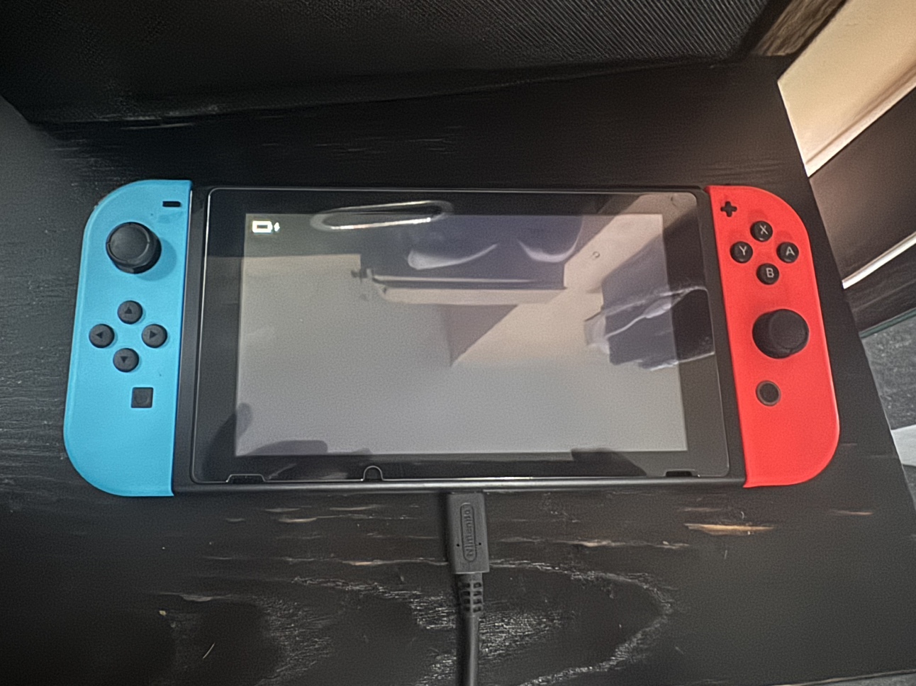 Nintendo Switch with Neon Blue and Neon Red Joy‑Con - photo 2