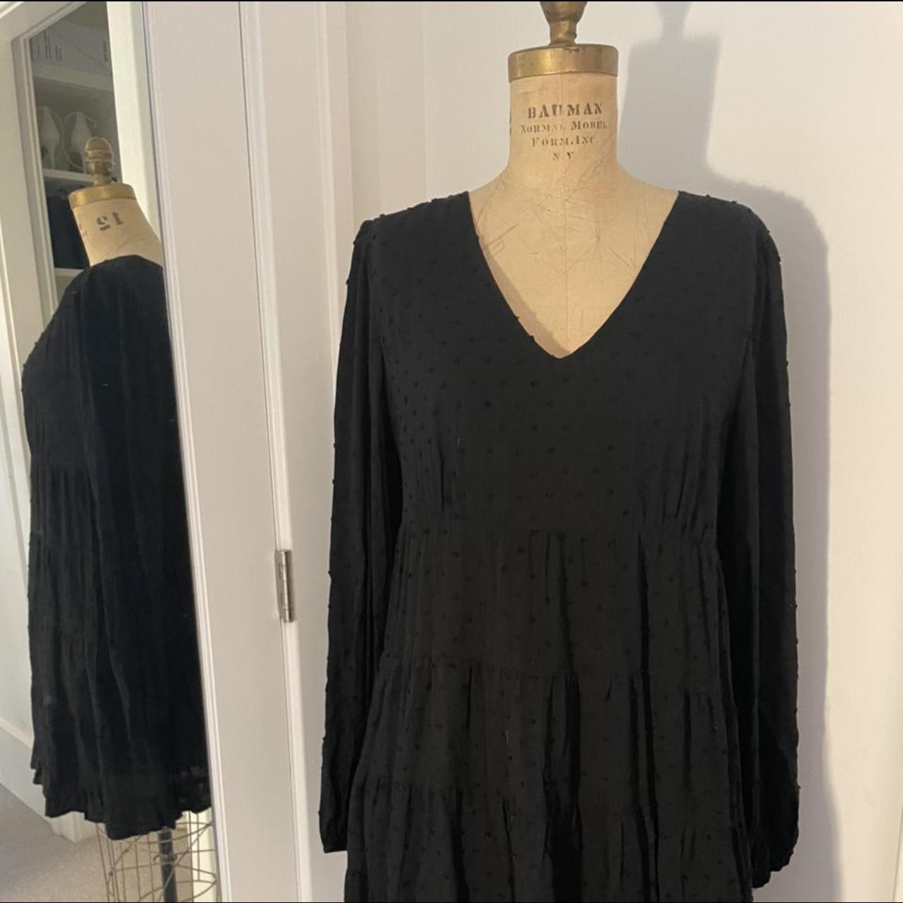 Urban Outfitters Black Long Sleeve Mini Dress