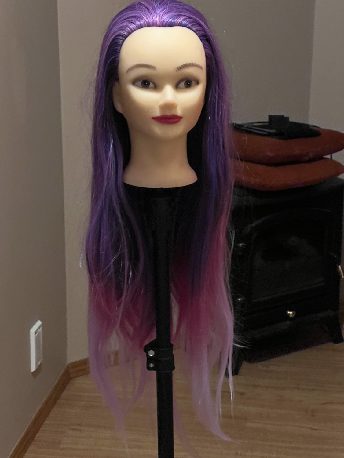 Hair training Mannequin head and Adjustable Tripod - photo 3