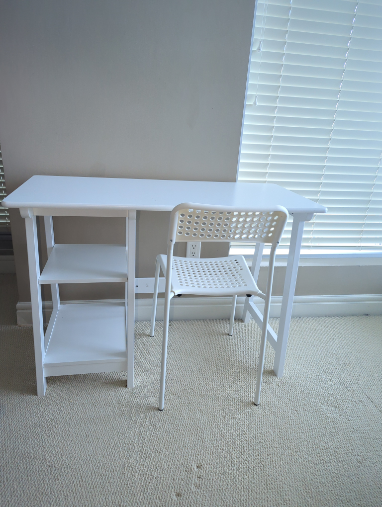 Desk and chair