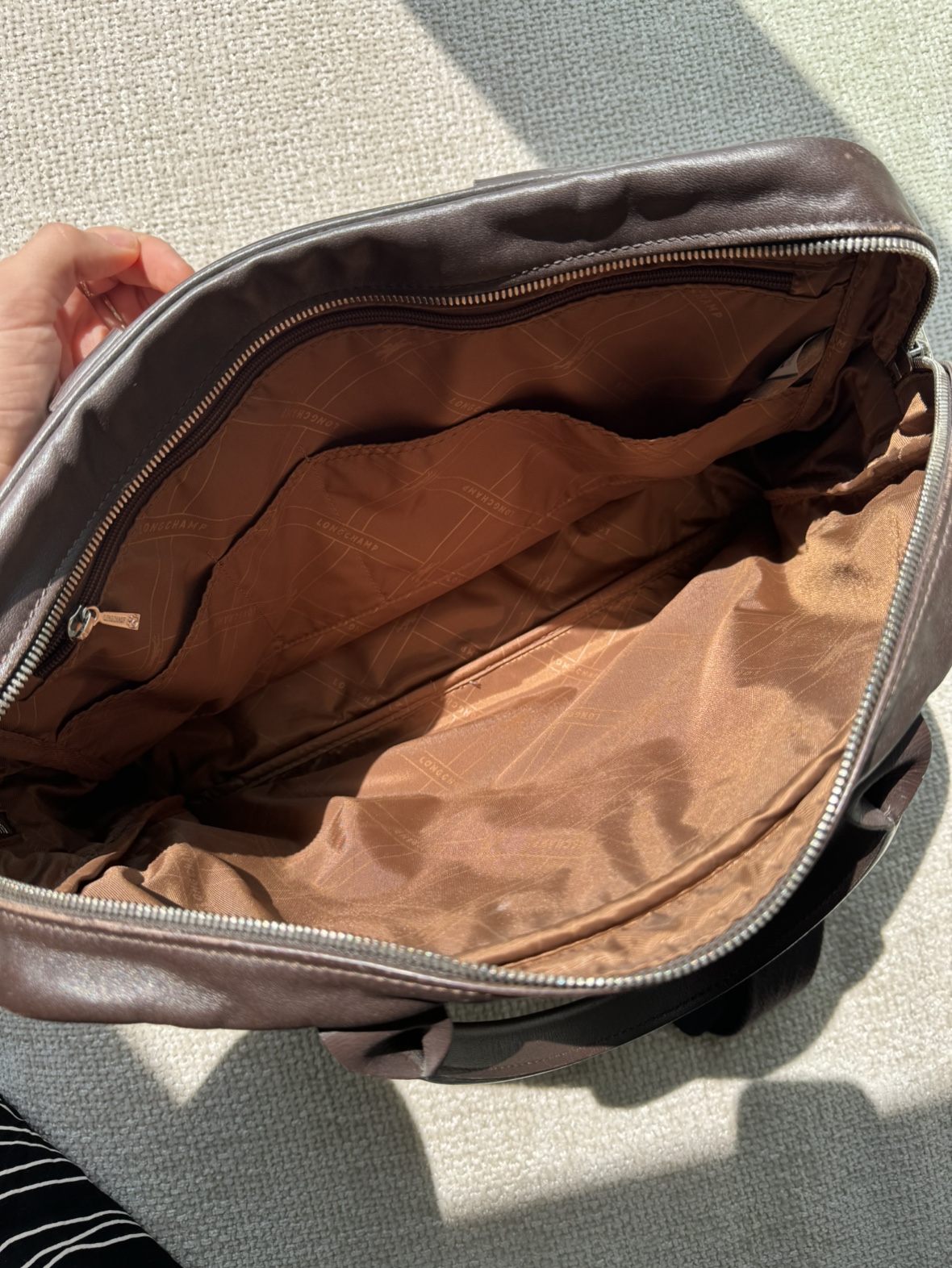 Longchamp Brown Soft Leather Briefcase - photo 5