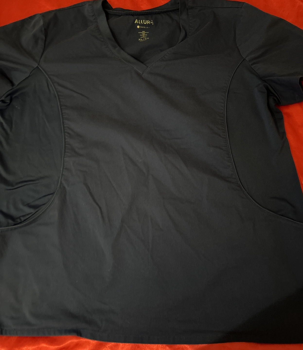Navy blue Scrub top thumbnail