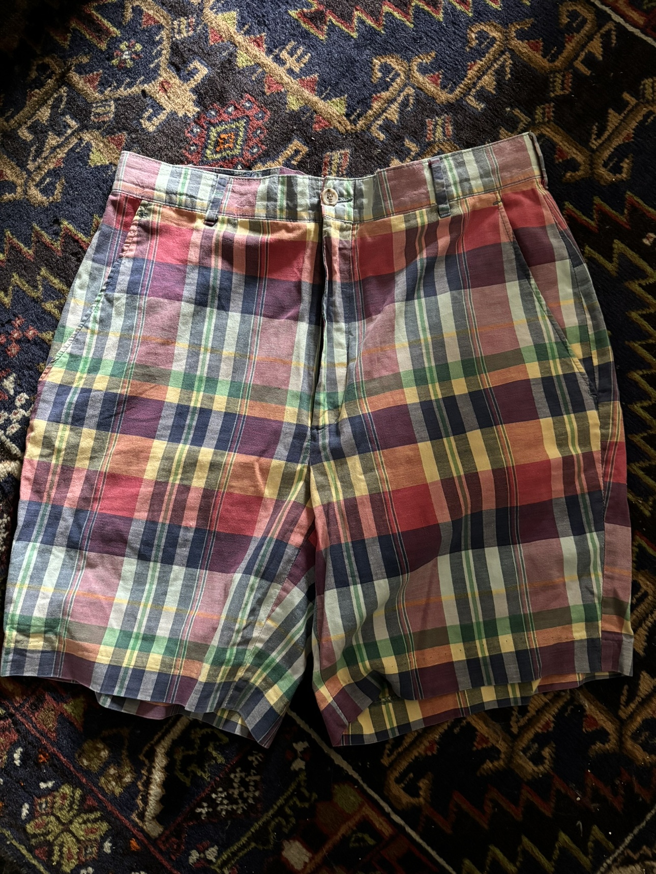 Men’s Madras Summer short - Size 34 thumbnail