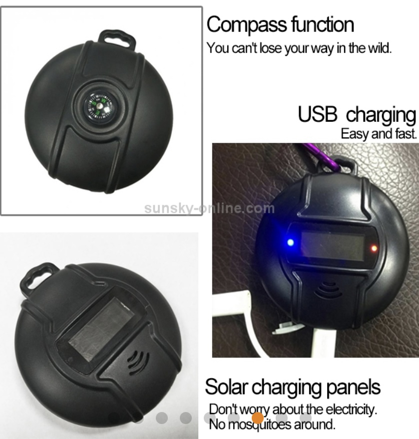 Solar powered mouse repeller portable compass ultrasonic image indicator(4)