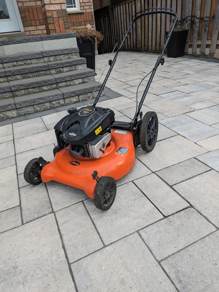 push lawn mower ..powerful and easy to start thumbnail