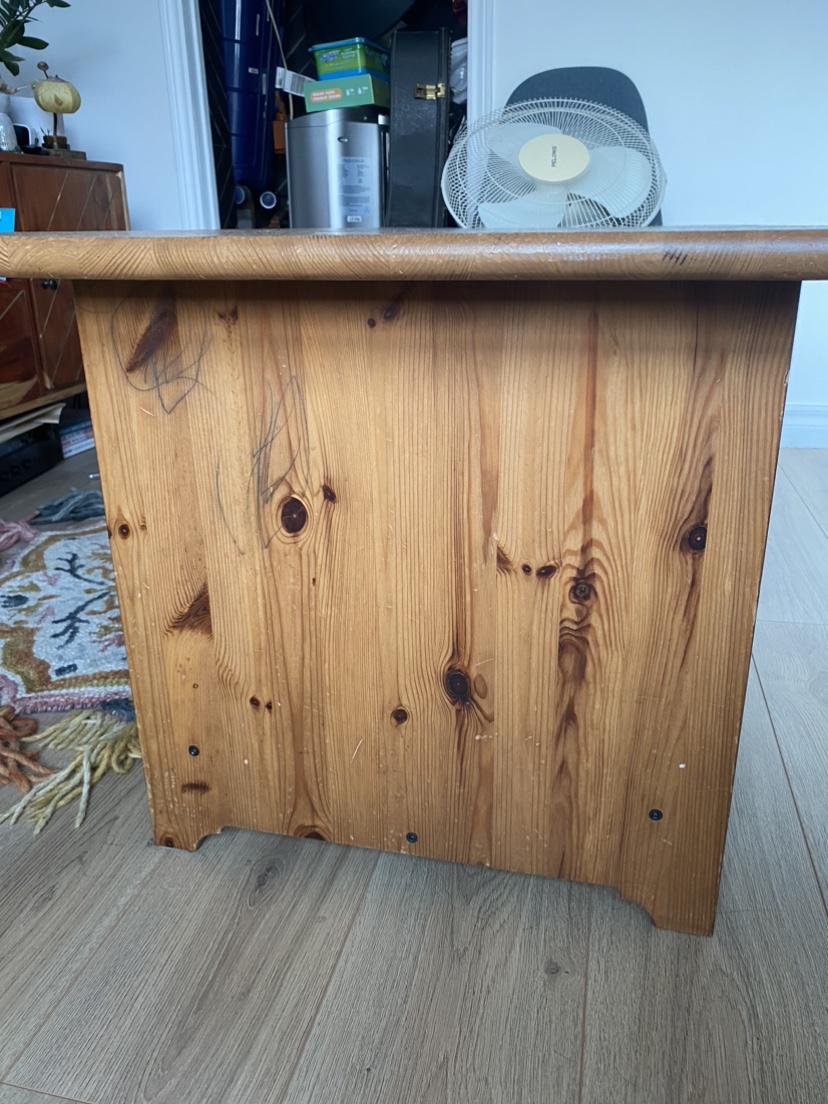 Wooden Coffee table with storage space - photo 3