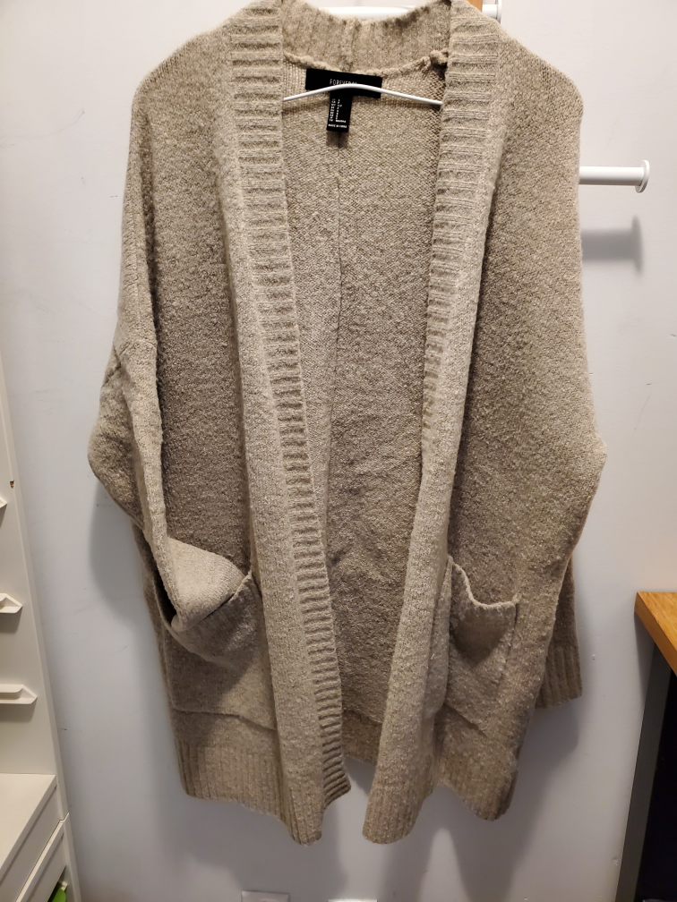 Long knit cardigan thumbnail