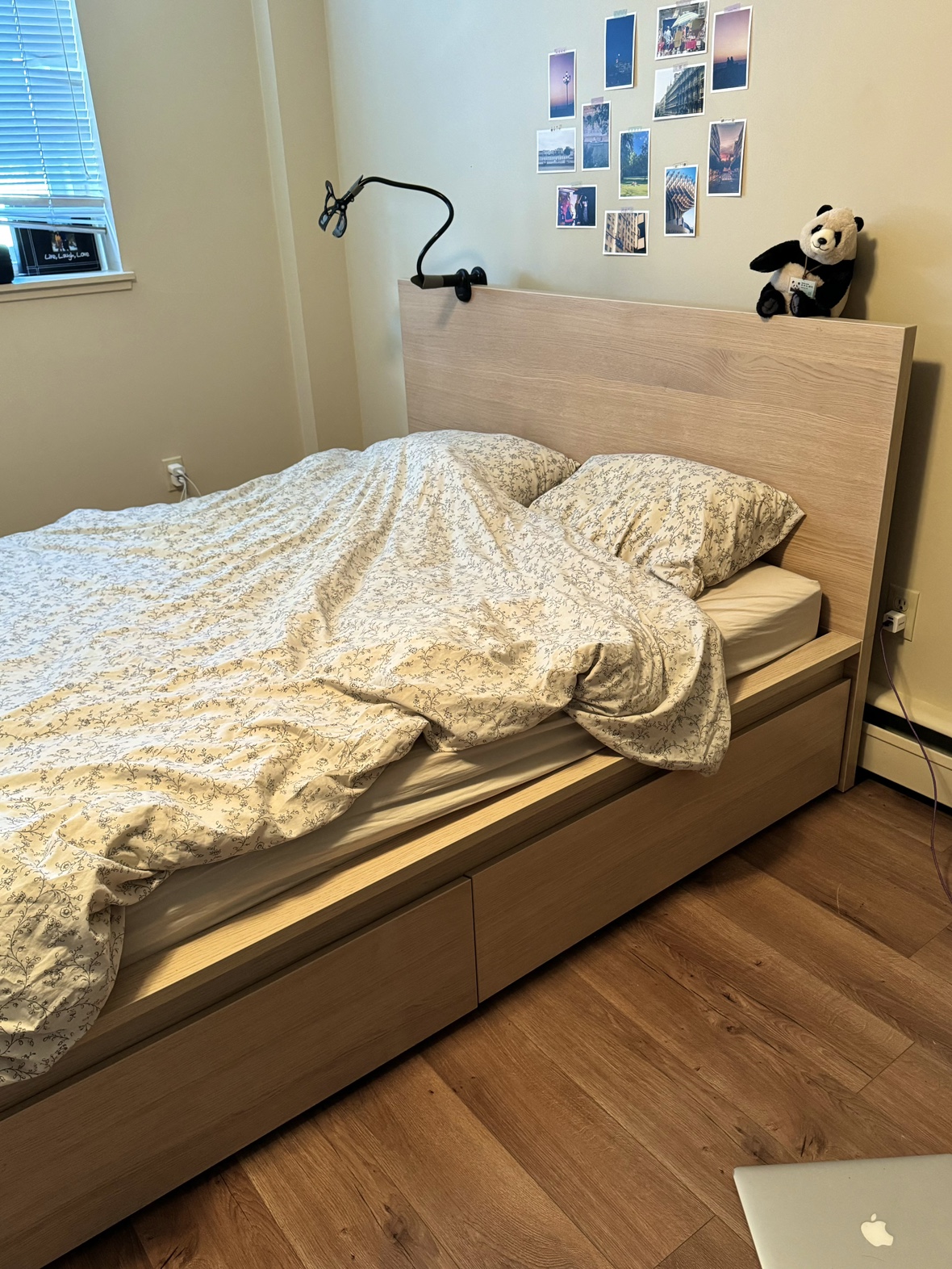 IKEA QUEEN BED FRAME + mattress - photo 2