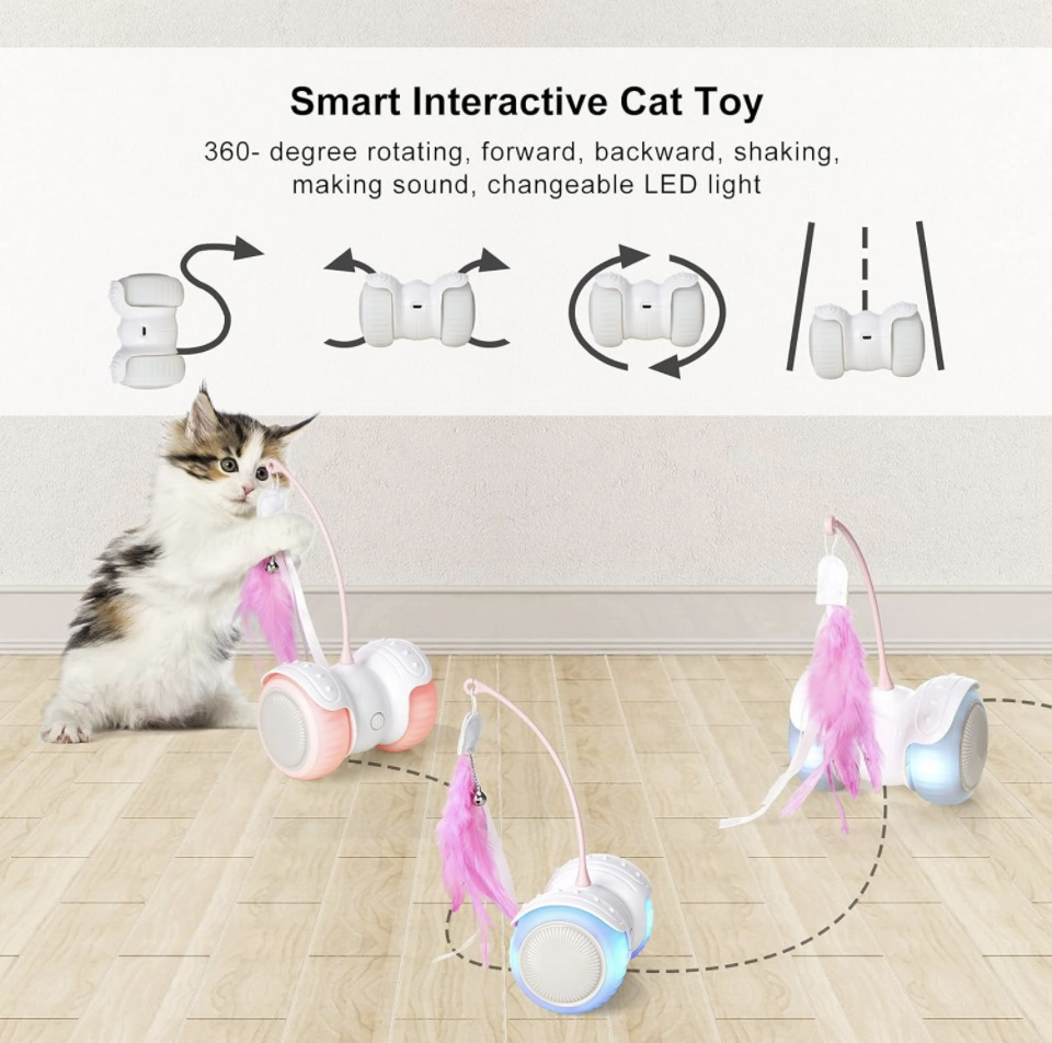 Automatic Cat Toys Interactive Cat Feather Toys, image indicator(6)