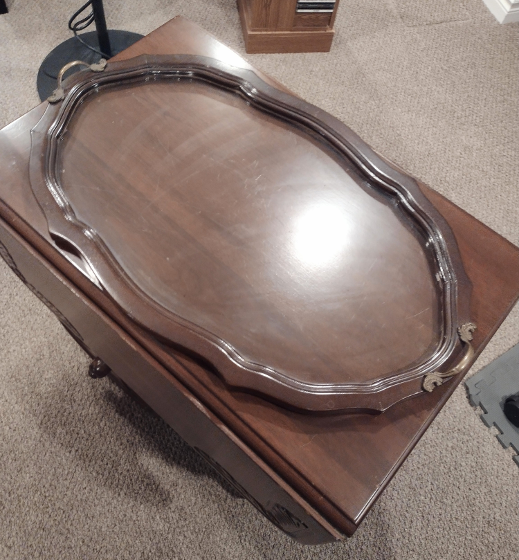 ANTIQUE DROP LEAF TEA CART image indicator(2)