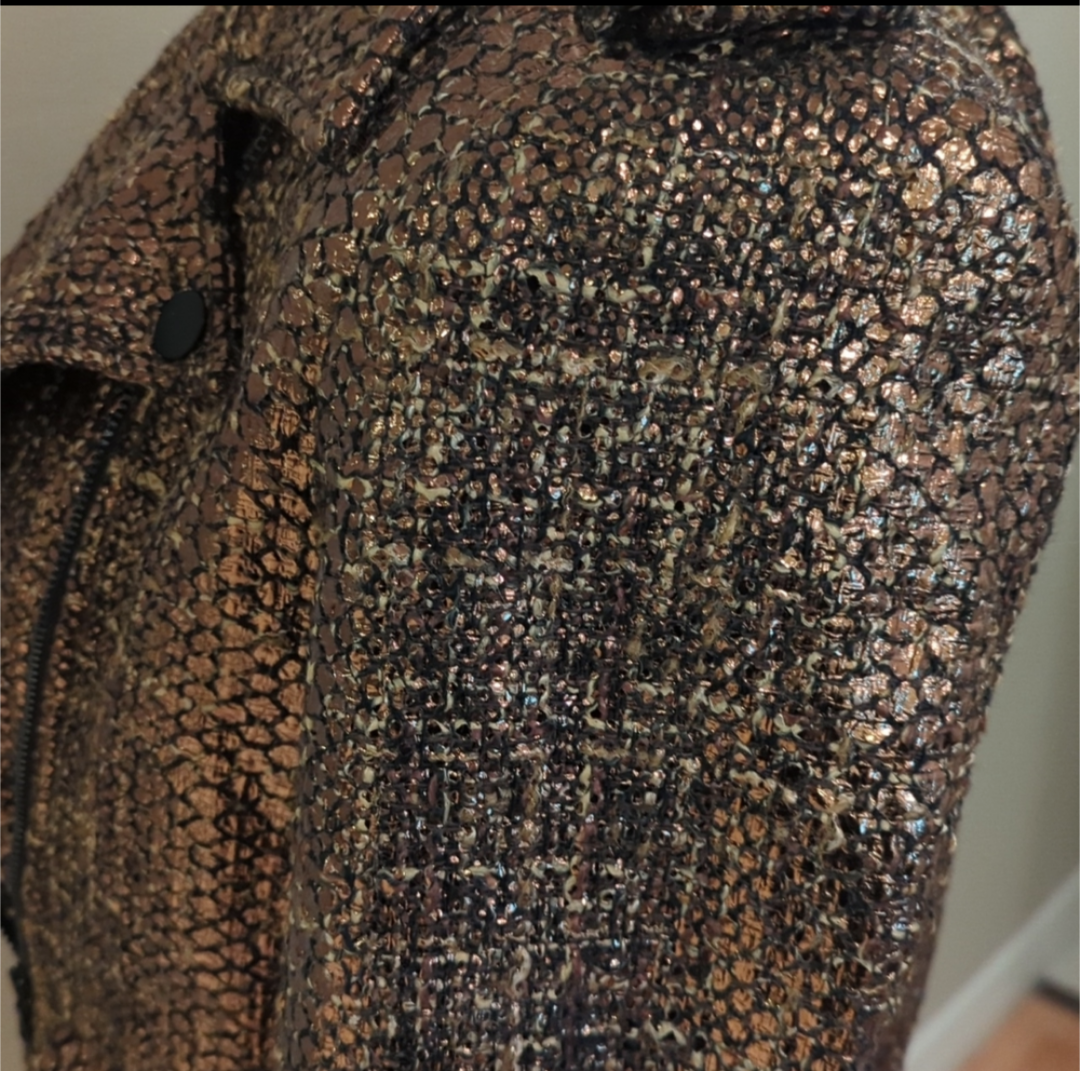 Alice and Olivia Bronze Tweed Blazer image indicator(3)