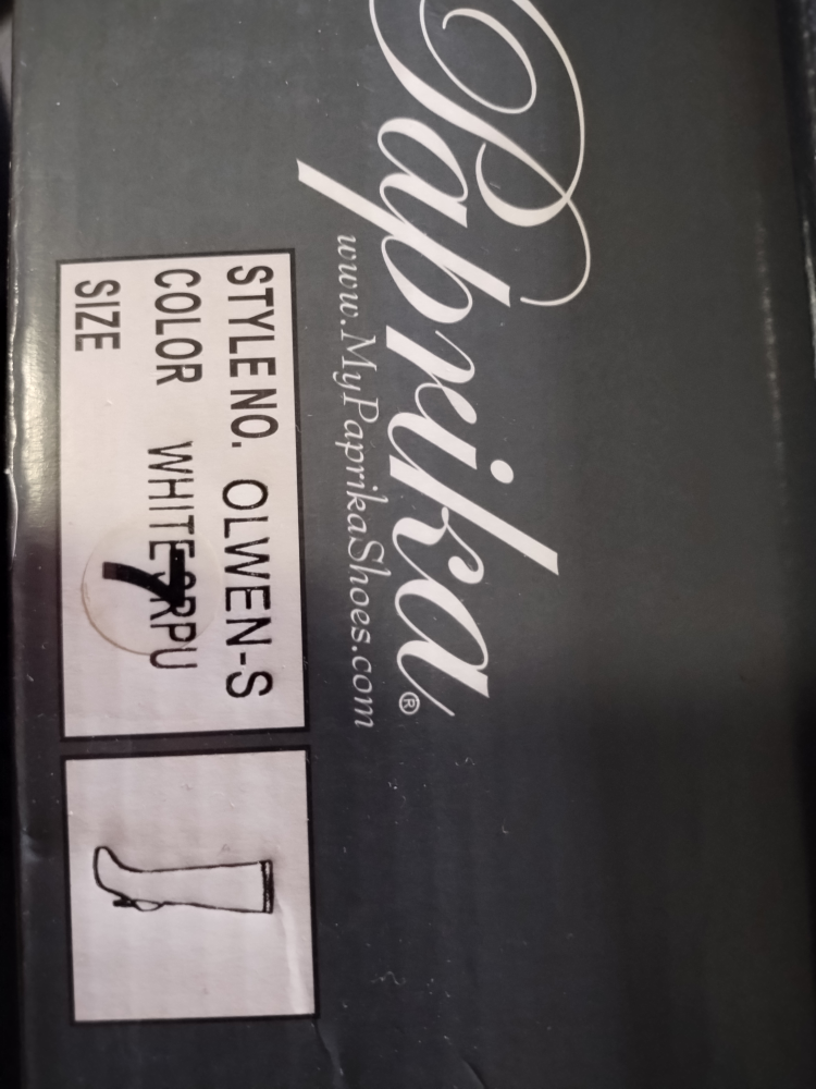 Vintage Paprika White Knee Length Boots image indicator(6)