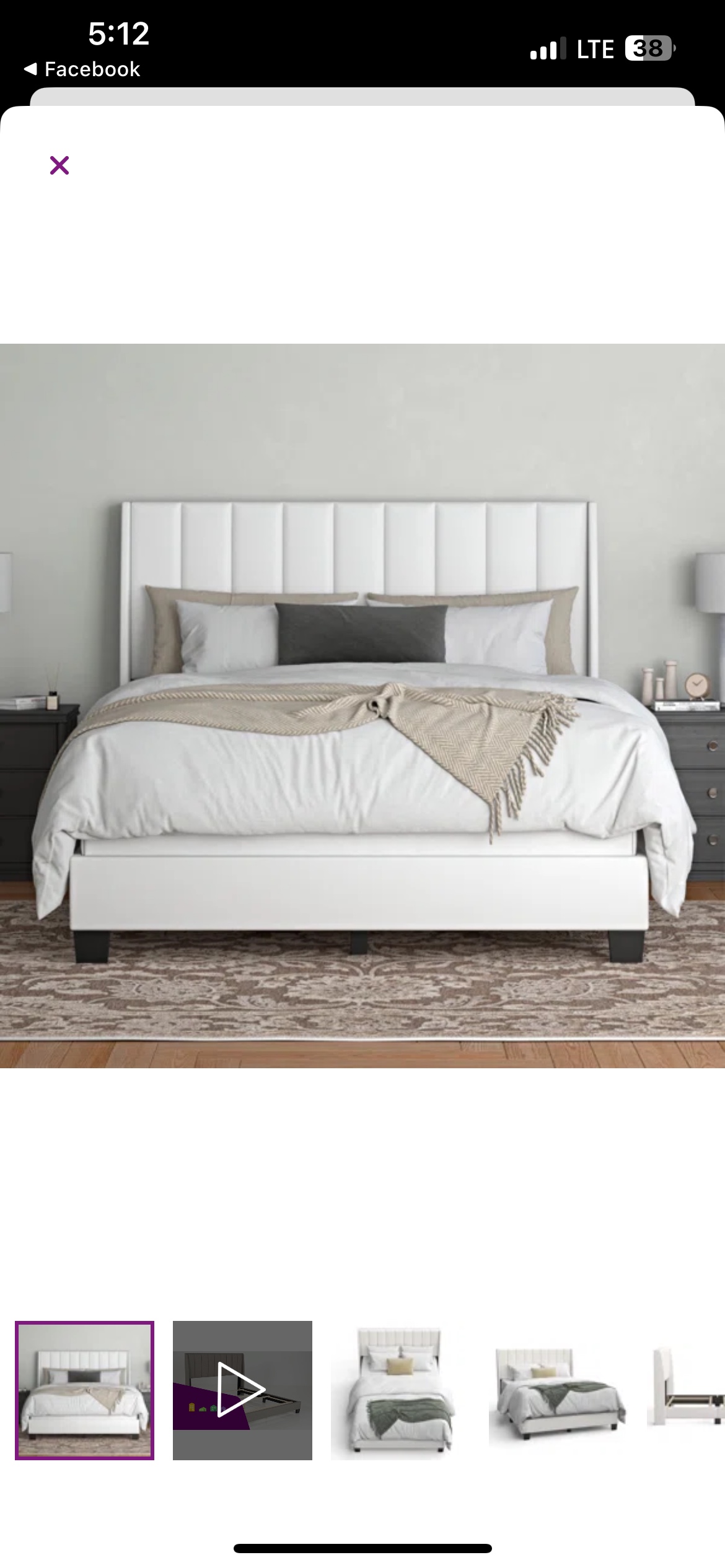Queen Bed Frame & Spring Box