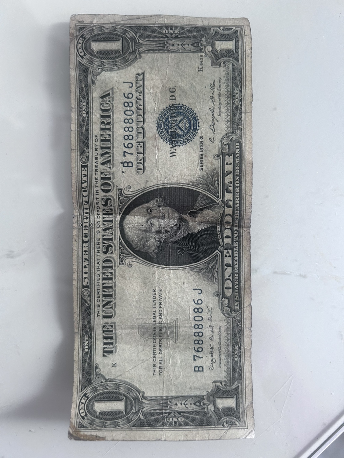 One dollar 1935 Blu label - photo 3