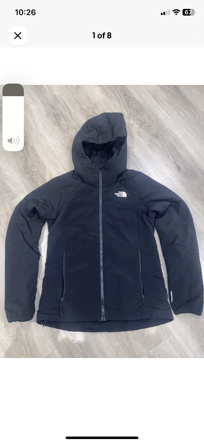The North Face Women’s Ventrix Hooded Jacket Size XS Black thumbnail