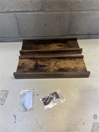 Display shelves Set of 2 MIRROTOWEL Wood Shelves - photo 2