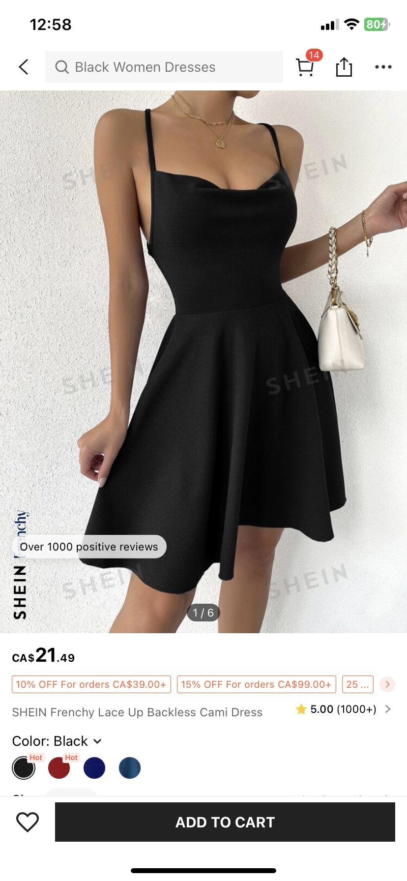 Black Shein Dress thumbnail