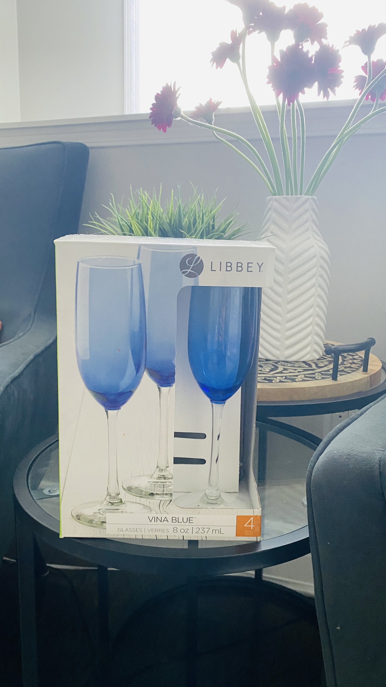 4 vina Blue glasses - brand new🥕 thumbnail