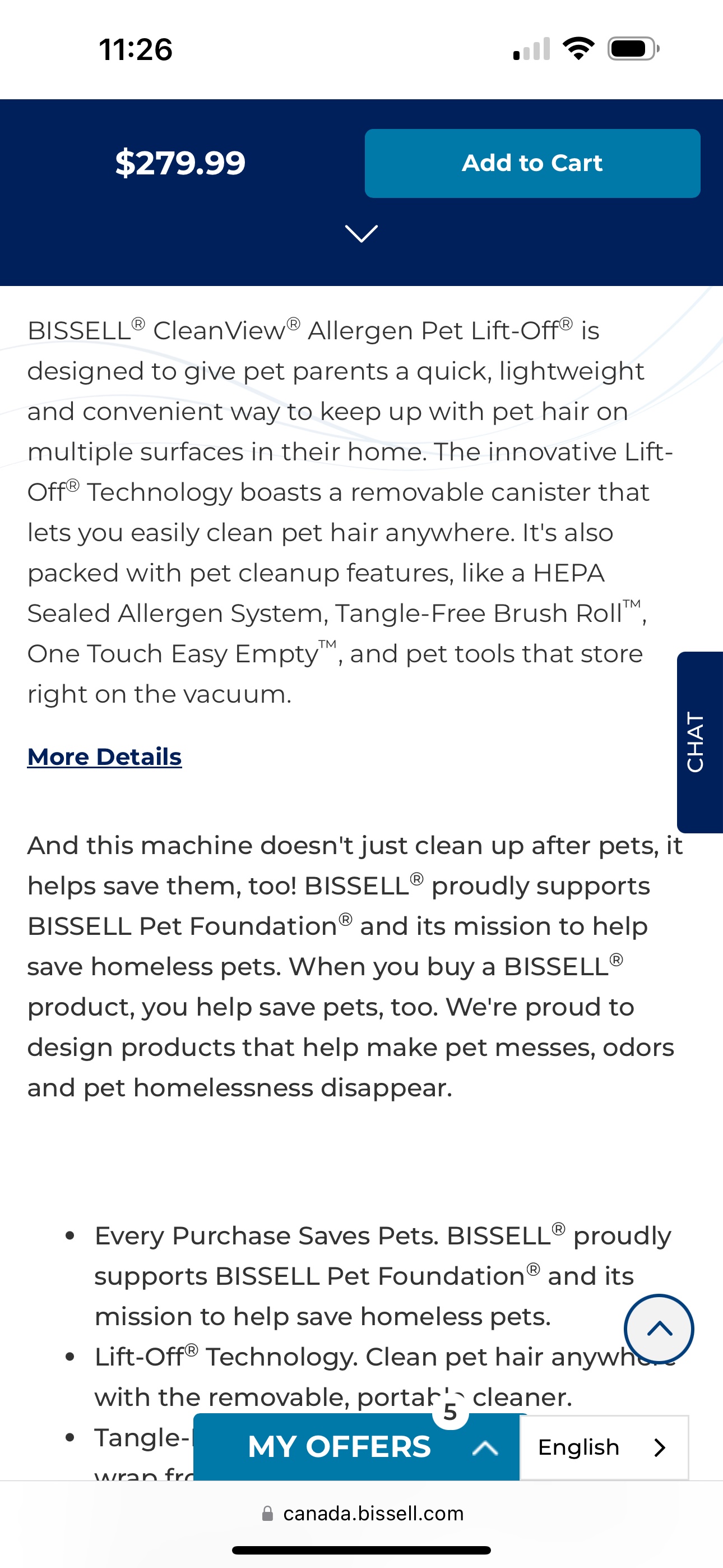 BISSELL® CleanView® Allergen Pet Lift-Off® image indicator(6)