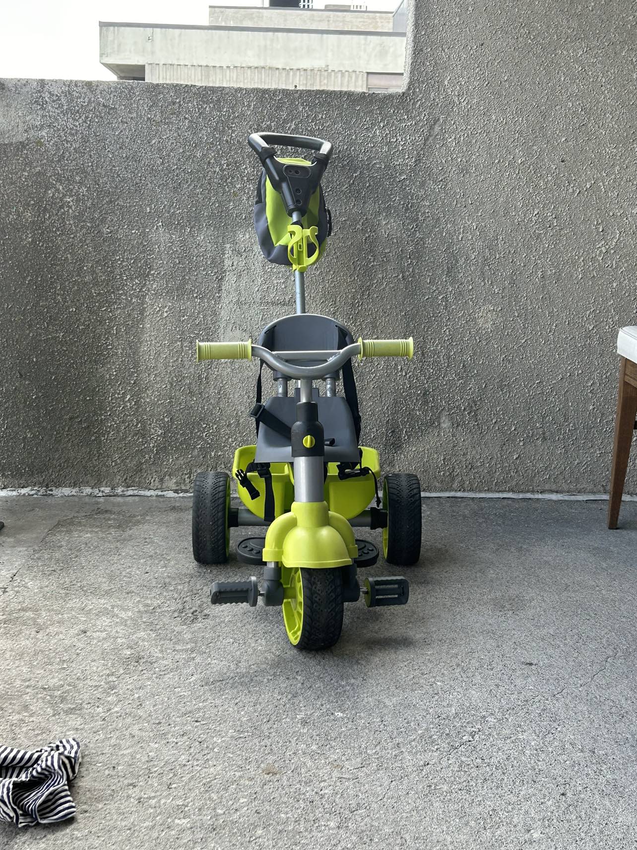 Sleek Green and Black Child's Tricycle