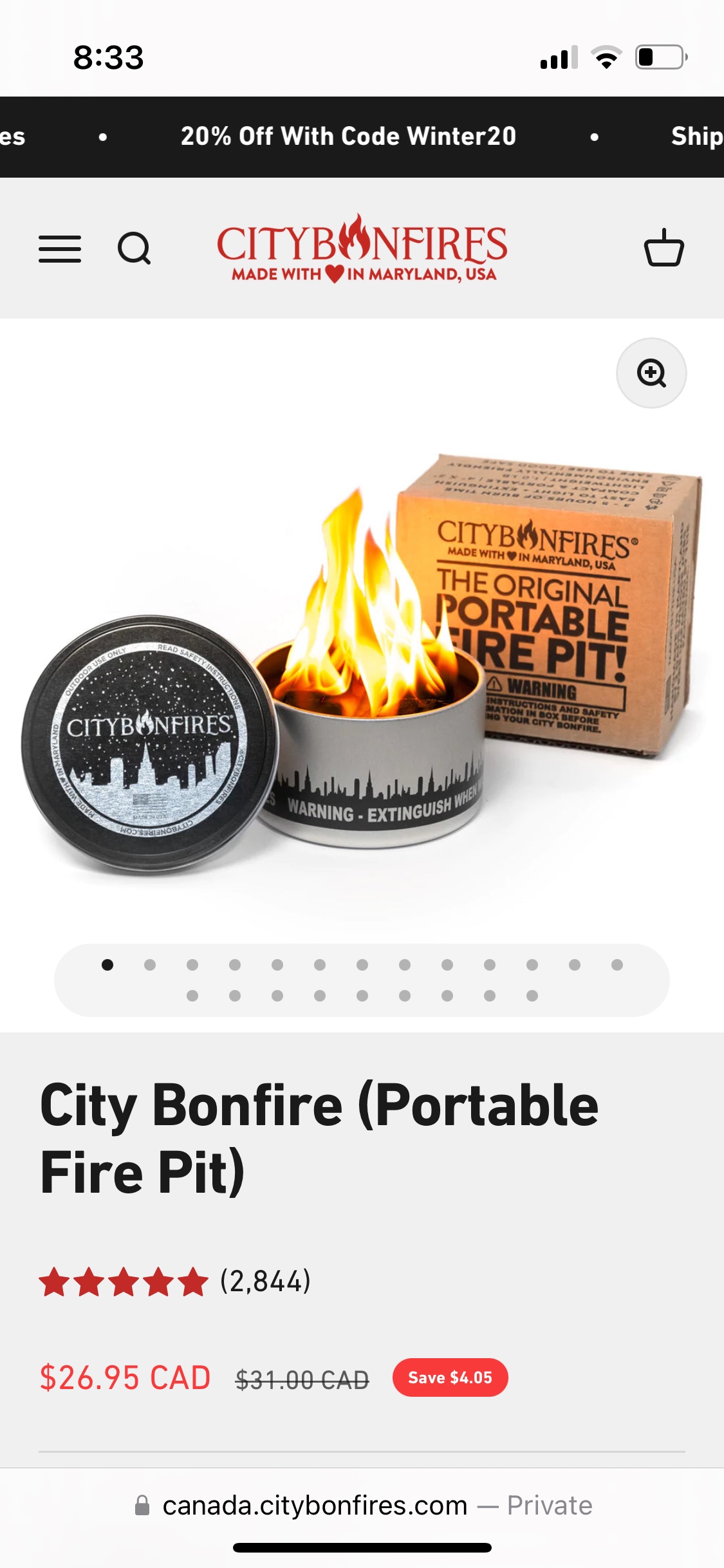 Brand new The Best Original Portable Tabletop Fire Pit! image indicator(2)