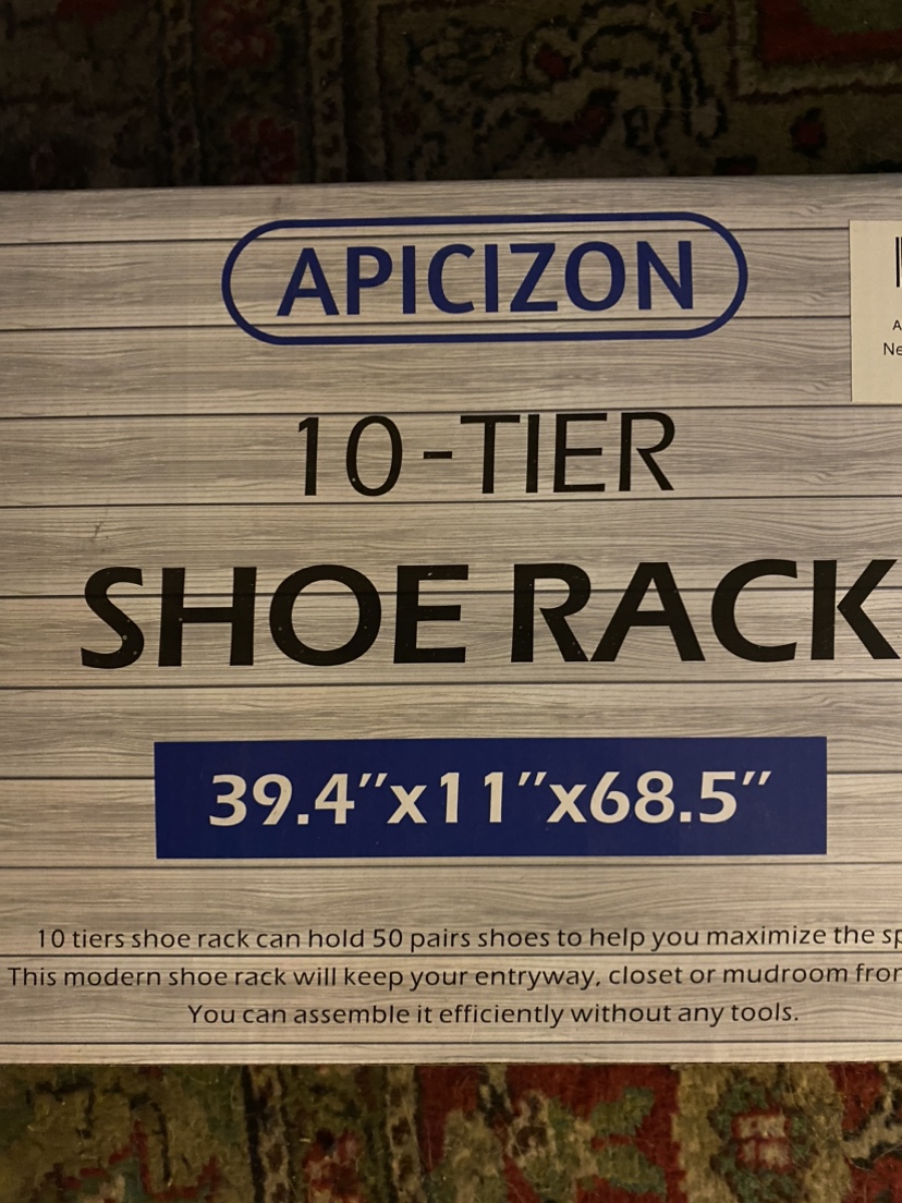 Shoe Rack that holds 50 pairs of shoes