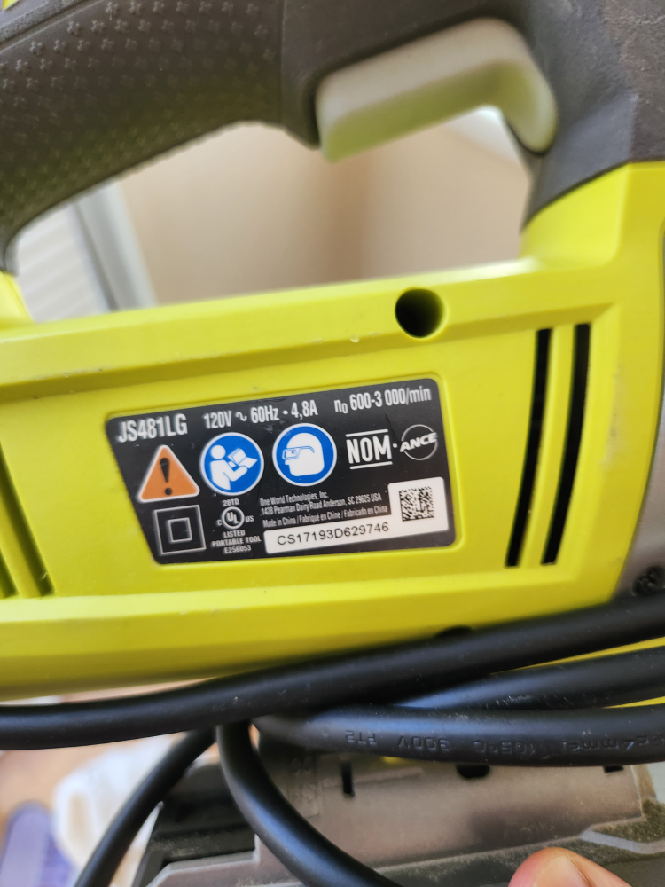 Ryobi Variable Speed Jig Saw JS481LG - photo 3