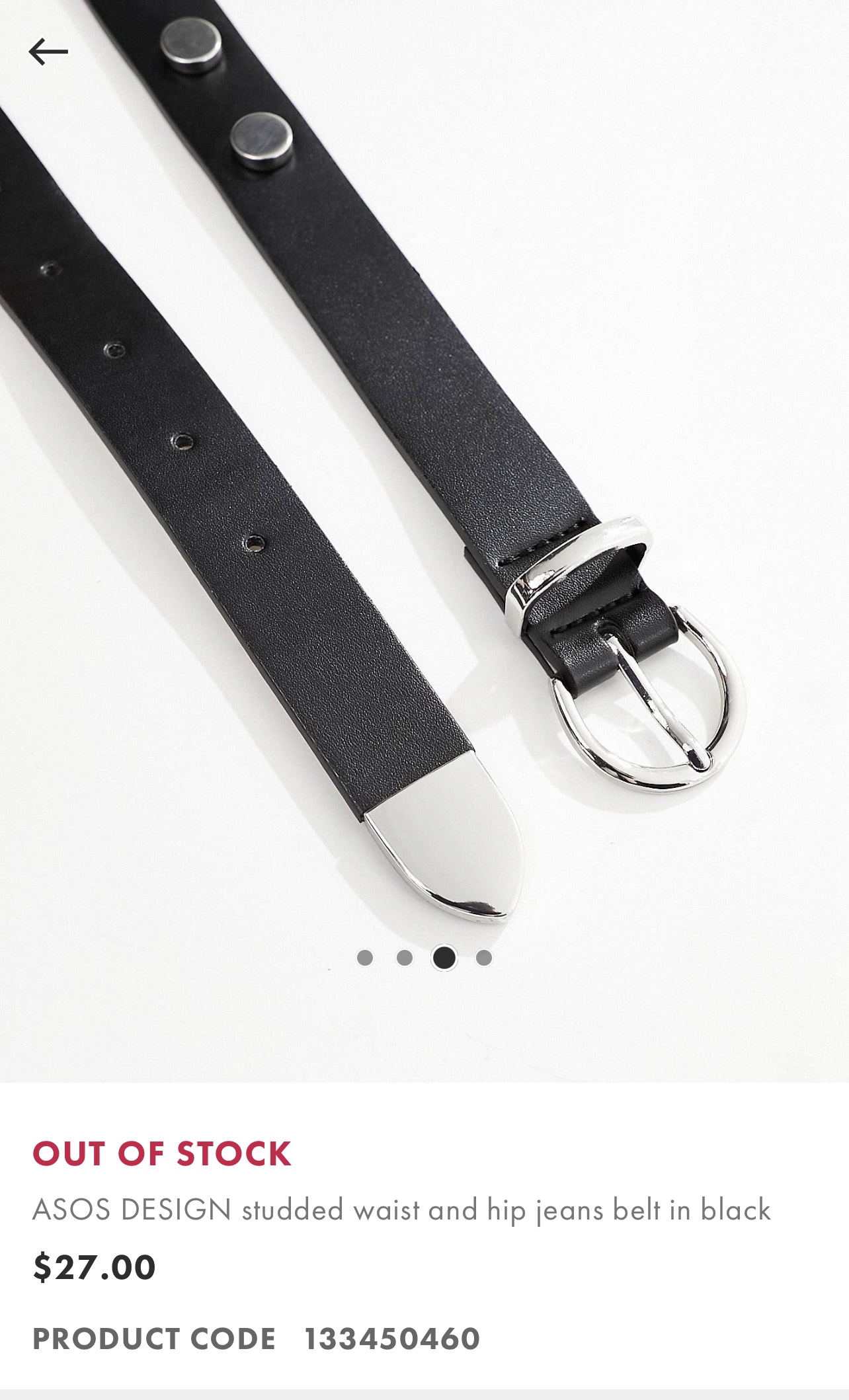 Woman Belt ASOS XS image indicator(5)