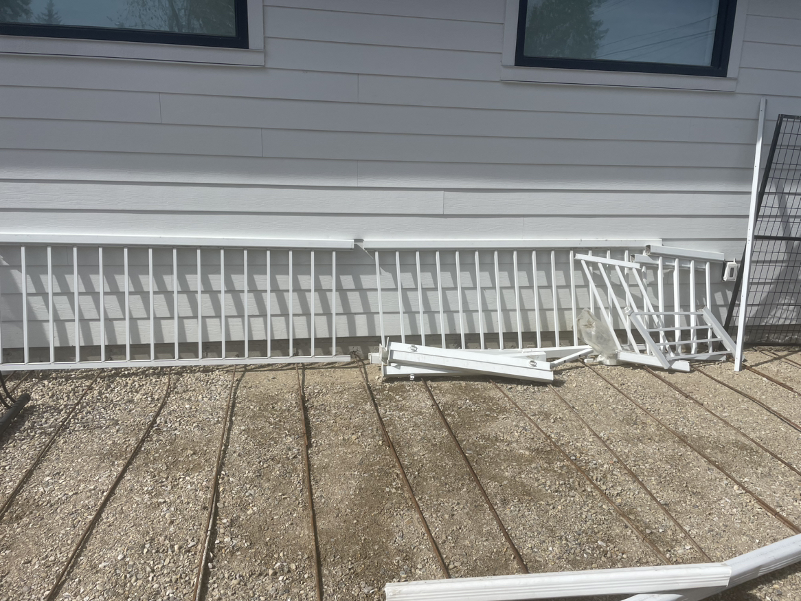 White Aluminum Railing